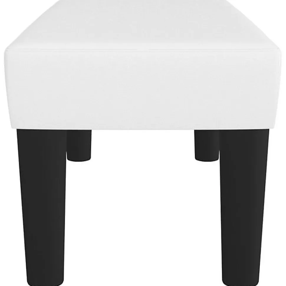 346633 vidaXL Banc Blanc 70x30x30 cm Similicuir.