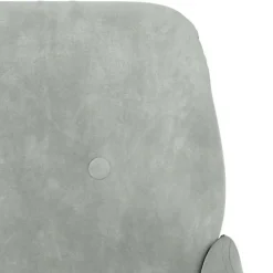 351414 vidaXL Banc Gris clair 108x79x79 cm Velours