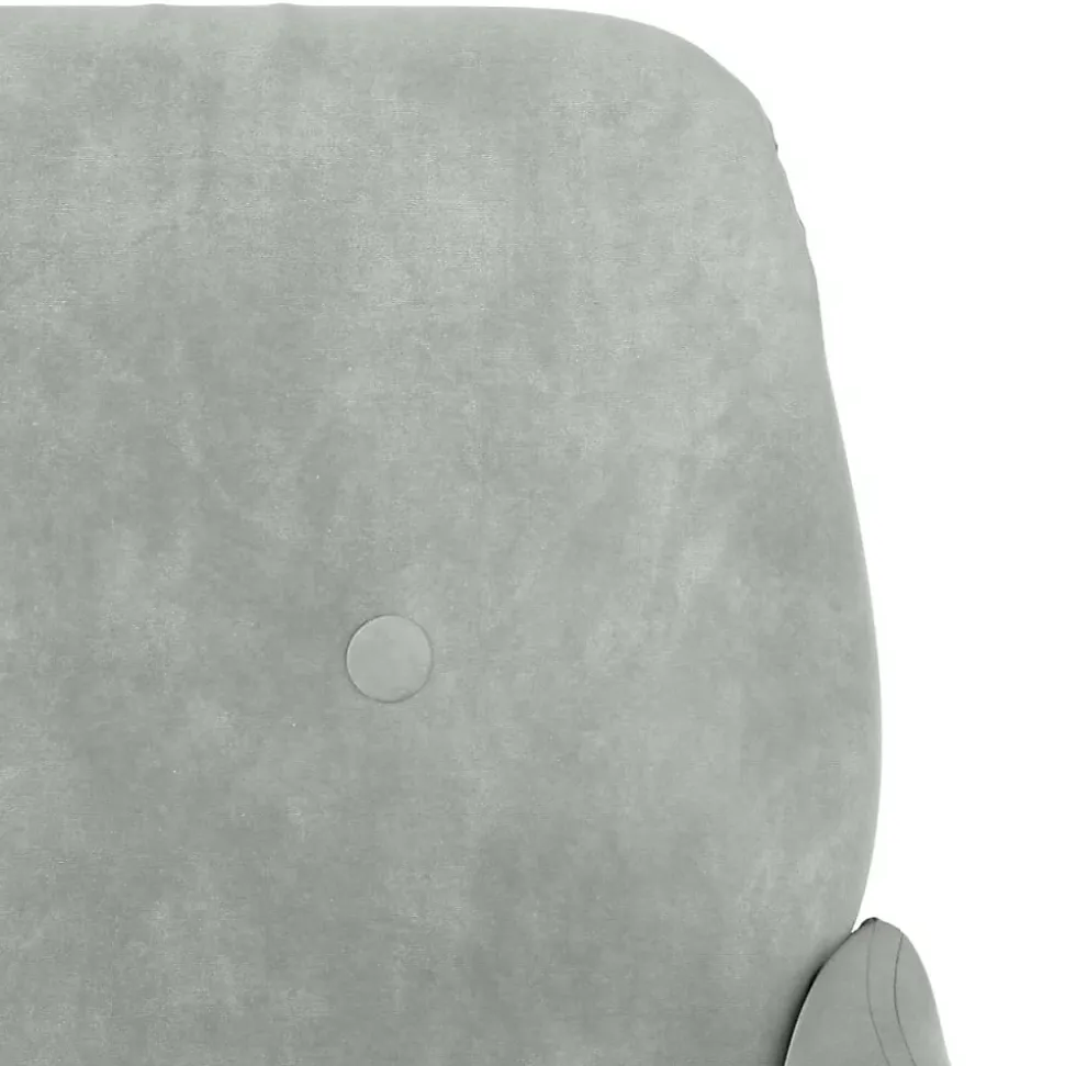 351414 vidaXL Banc Gris clair 108x79x79 cm Velours
