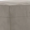 349421 vidaXL Banc Gris clair 100x35x41 cm Velours