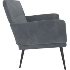 351415 vidaXL Banc Gris foncé 108x79x79 cm Velours