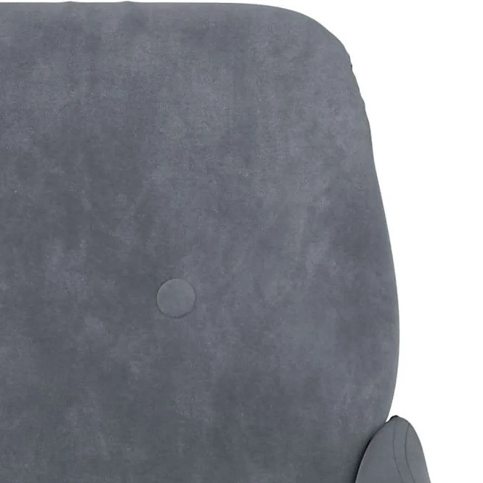 351415 vidaXL Banc Gris foncé 108x79x79 cm Velours