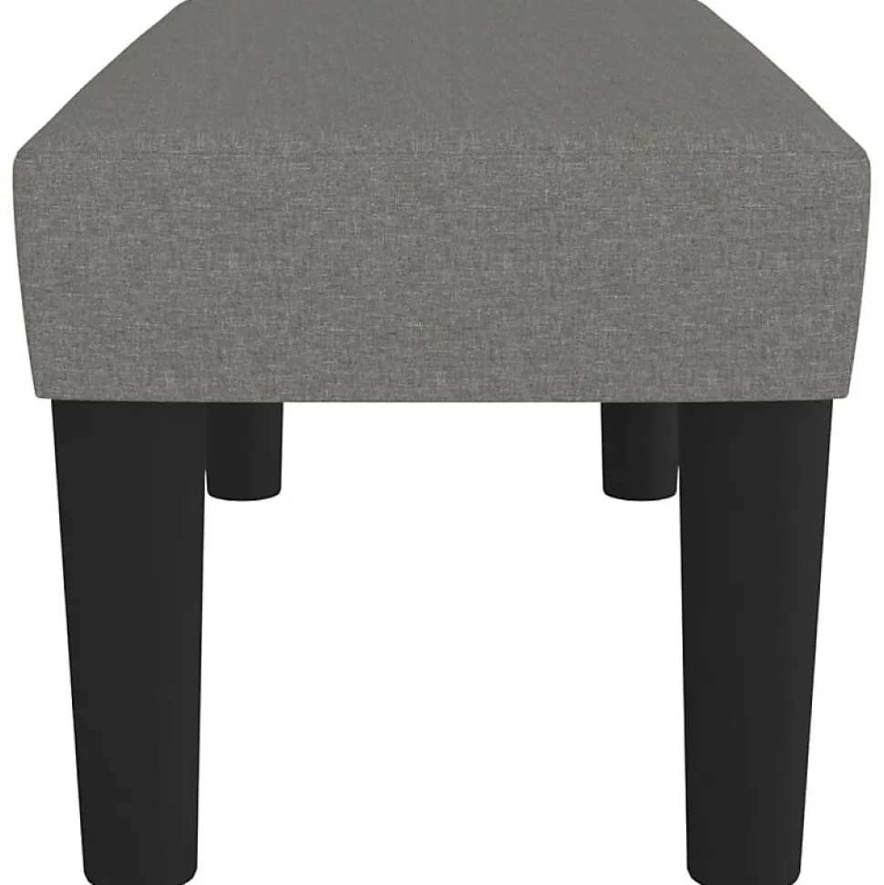 346617 vidaXL Banc Gris foncé 70x30x30 cm Tissu