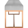350603 vidaXL Banc Gris 110x36x45 cm Velours
