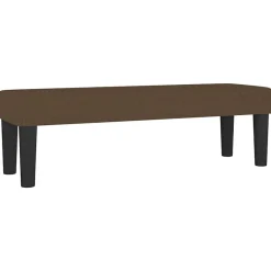 346647 vidaXL Banc Marron foncé 100x30x30 cm Tissu