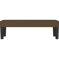346647 vidaXL Banc Marron foncé 100x30x30 cm Tissu