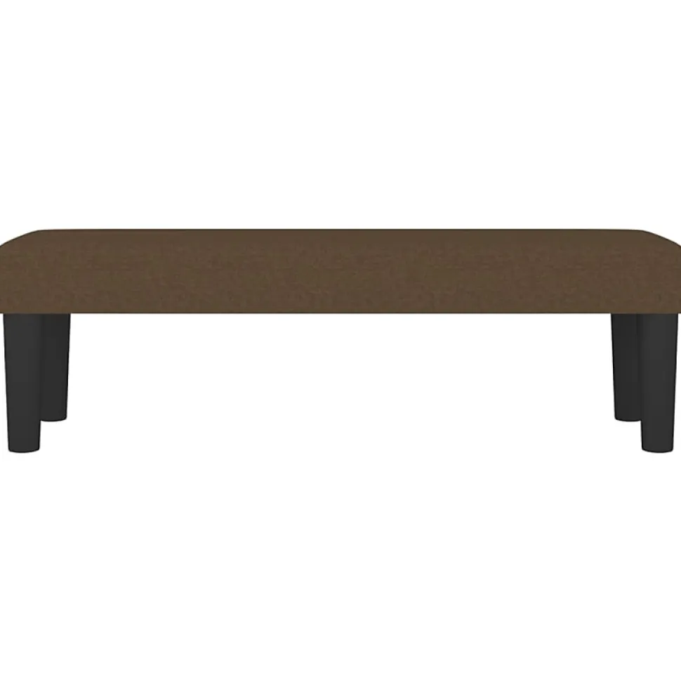 346647 vidaXL Banc Marron foncé 100x30x30 cm Tissu