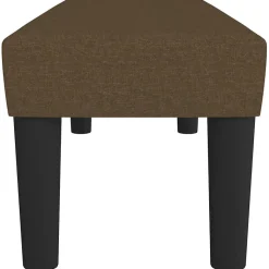 346647 vidaXL Banc Marron foncé 100x30x30 cm Tissu