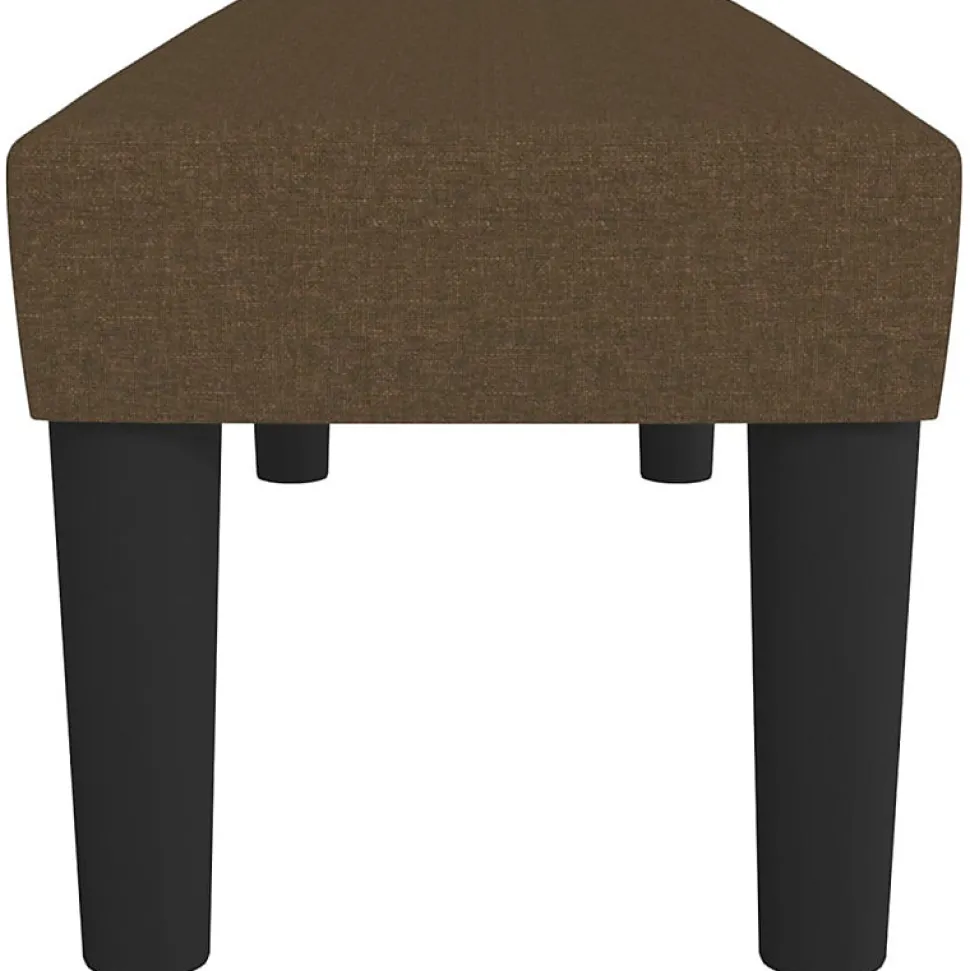 346647 vidaXL Banc Marron foncé 100x30x30 cm Tissu