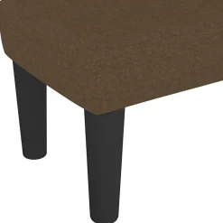 346647 vidaXL Banc Marron foncé 100x30x30 cm Tissu