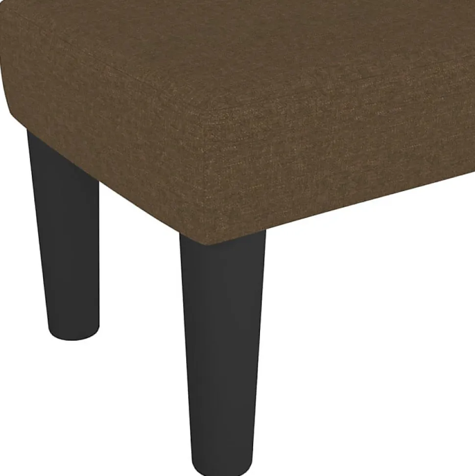 346647 vidaXL Banc Marron foncé 100x30x30 cm Tissu