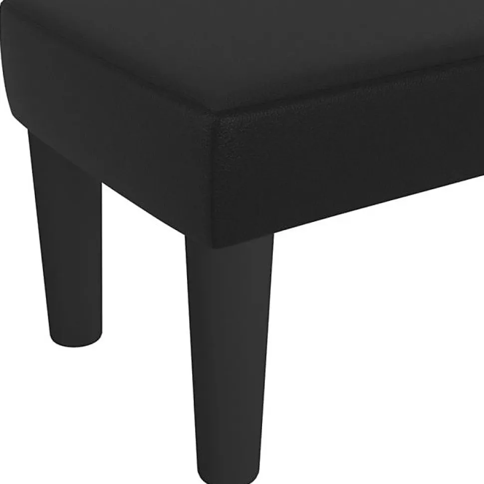 346632 vidaXL Banc Noir 70x30x30 cm Similicuir