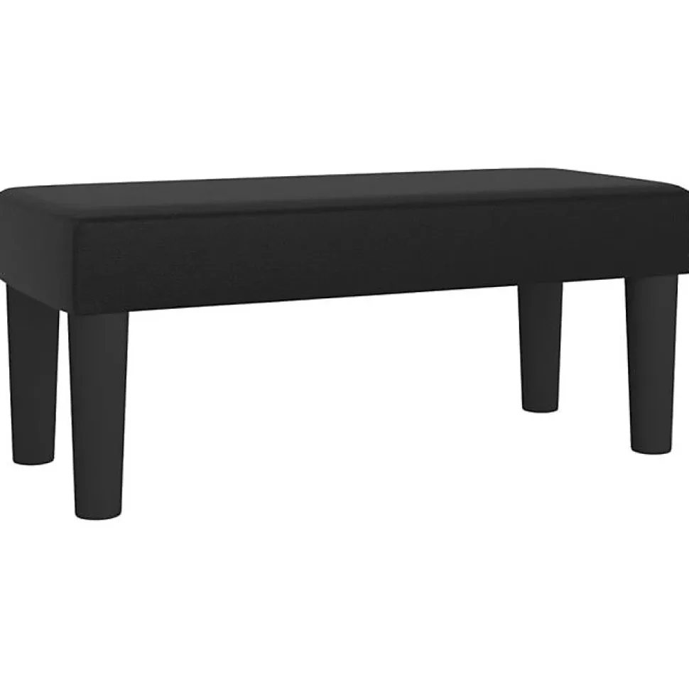 346632 vidaXL Banc Noir 70x30x30 cm Similicuir