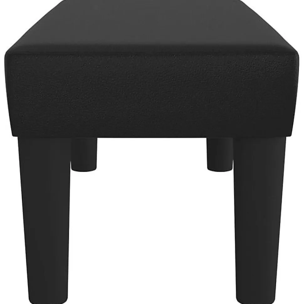 346632 vidaXL Banc Noir 70x30x30 cm Similicuir