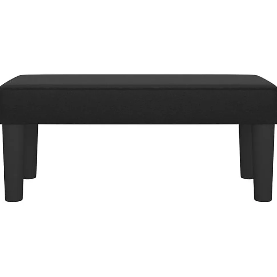 346632 vidaXL Banc Noir 70x30x30 cm Similicuir
