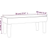 346626 vidaXL Banc Noir 70x30x30 cm Tissu