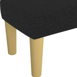346626 vidaXL Banc Noir 70x30x30 cm Tissu