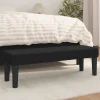 346646 vidaXL Banc Noir 100x30x30 cm Tissu
