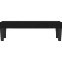 346646 vidaXL Banc Noir 100x30x30 cm Tissu