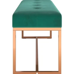 350601 vidaXL Banc Vert foncé 110x36x45 cm Velours