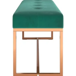 350601 vidaXL Banc Vert foncé 110x36x45 cm Velours