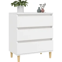 823040 vidaXL Buffet Blanc 60x35x70 cm Bois d'ingénierie