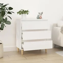 823040 vidaXL Buffet Blanc 60x35x70 cm Bois d'ingénierie