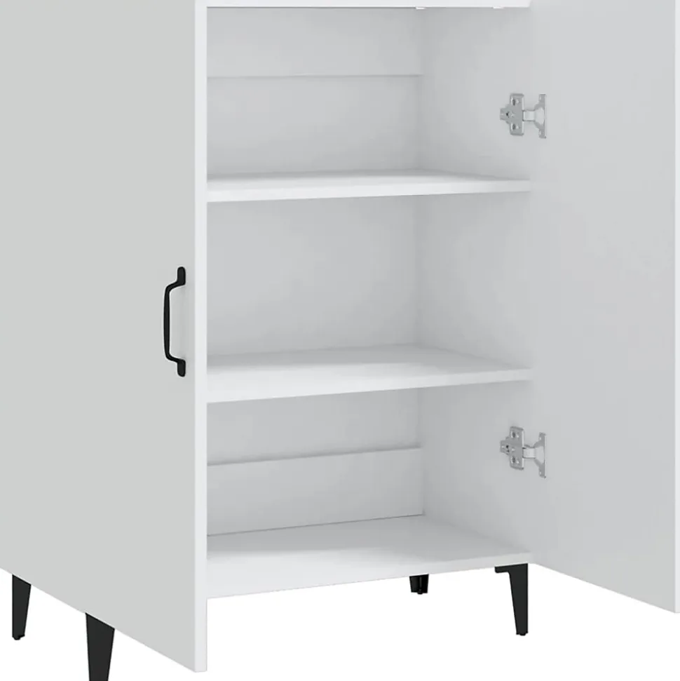 812105 vidaXL Buffet Blanc 70x34x90 cm Bois d'ingénierie