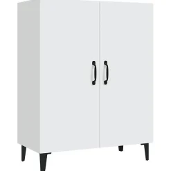 812105 vidaXL Buffet Blanc 70x34x90 cm Bois d'ingénierie