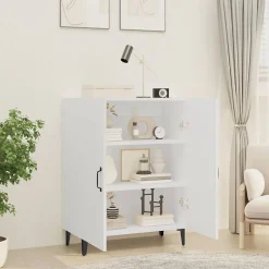 812105 vidaXL Buffet Blanc 70x34x90 cm Bois d'ingénierie
