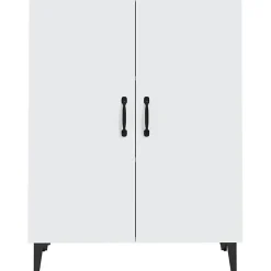 812105 vidaXL Buffet Blanc 70x34x90 cm Bois d'ingénierie