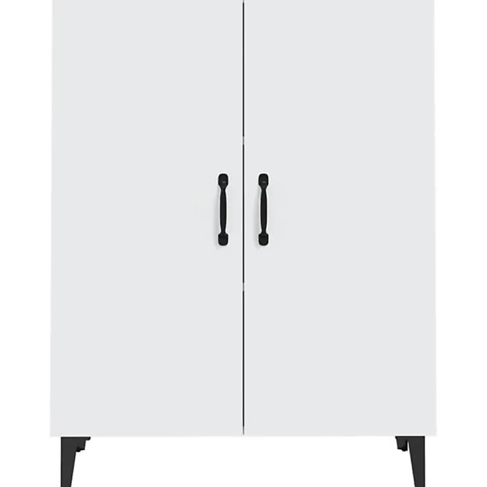 812105 vidaXL Buffet Blanc 70x34x90 cm Bois d'ingénierie