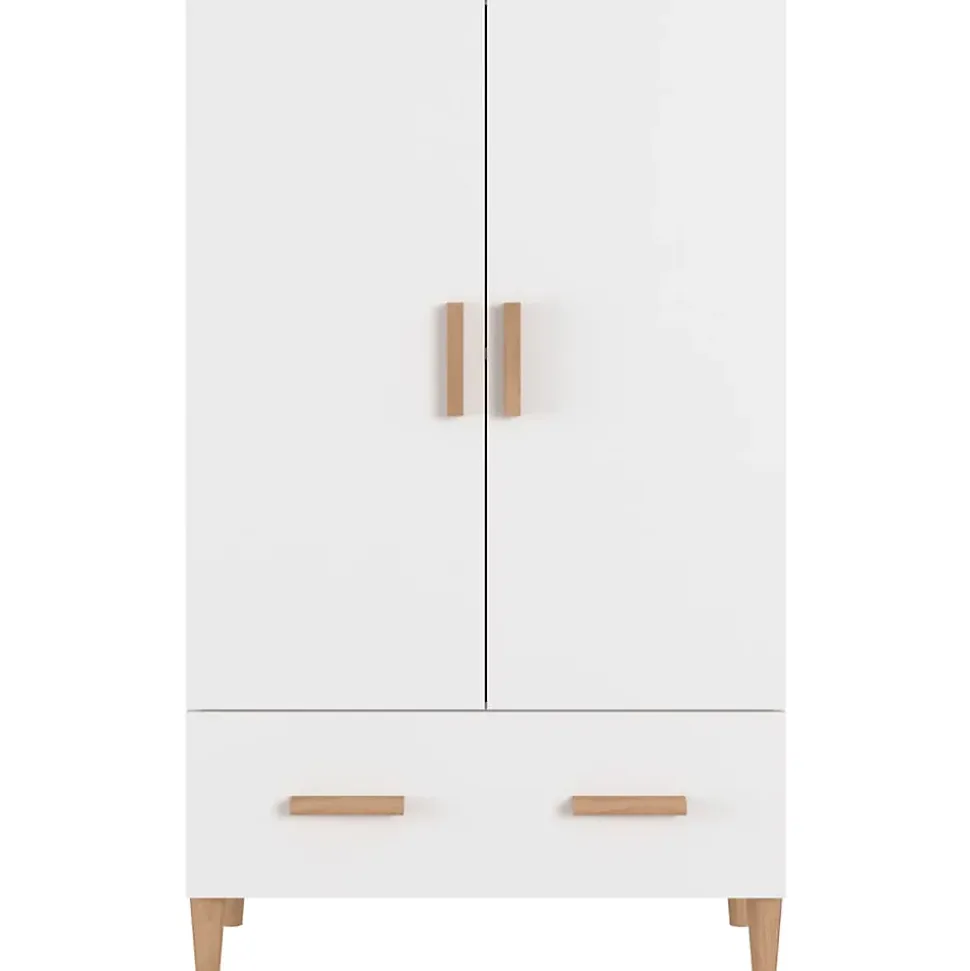 812528 vidaXL Buffet Blanc 70x31x115 cm Bois d'ingénierie