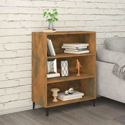 817378 vidaXL Buffet Chêne fumé 69,5x32,5x90 cm Bois d'ingénierie