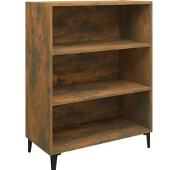 817378 vidaXL Buffet Chêne fumé 69,5x32,5x90 cm Bois d'ingénierie
