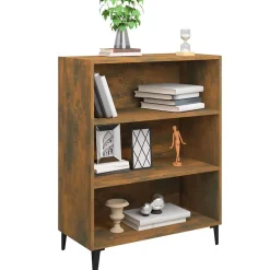 817378 vidaXL Buffet Chêne fumé 69,5x32,5x90 cm Bois d'ingénierie
