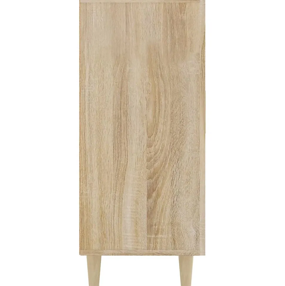 812495 vidaXL Buffet Chêne sonoma 90x34x80 cm Bois d'ingénierie