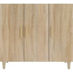 812495 vidaXL Buffet Chêne sonoma 90x34x80 cm Bois d'ingénierie