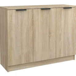 811190 vidaXL Buffet Chêne sonoma 90,5x30x70 cm Bois d'ingénierie