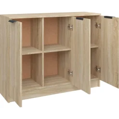 811190 vidaXL Buffet Chêne sonoma 90,5x30x70 cm Bois d'ingénierie