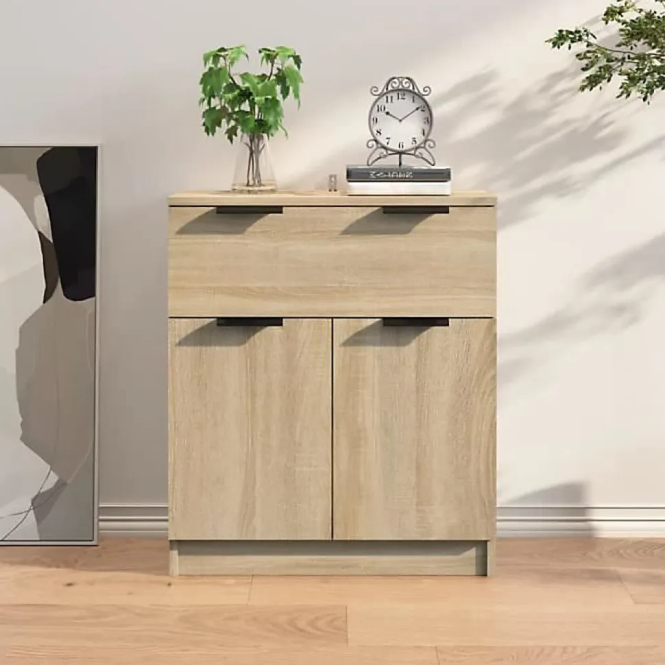 811091 vidaXL Buffet Chêne sonoma 60x30x70 cm Bois d'ingénierie
