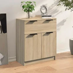 811091 vidaXL Buffet Chêne sonoma 60x30x70 cm Bois d'ingénierie