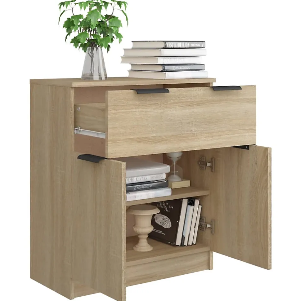 811091 vidaXL Buffet Chêne sonoma 60x30x70 cm Bois d'ingénierie