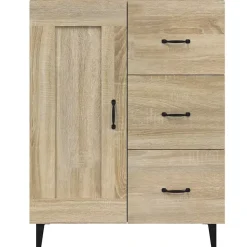 812234 vidaXL Buffet Chêne sonoma 69,5x34x90 cm Bois d'ingénierie