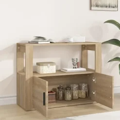 819455 vidaXL Buffet Chêne sonoma 80x30x60 cm Bois d'ingénierie