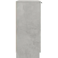 811191 vidaXL Buffet Gris béton 90,5x30x70 cm Bois d'ingénierie