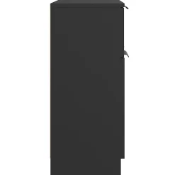 811089 vidaXL Buffet Noir 60x30x70 cm Bois d'ingénierie