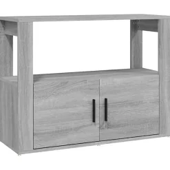 819458 vidaXL Buffet Sonoma gris 80x30x60 cm Bois d'ingénierie