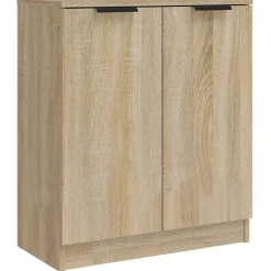 3115782 vidaXL Buffets 3 pcs Chêne sonoma Bois d'ingénierie