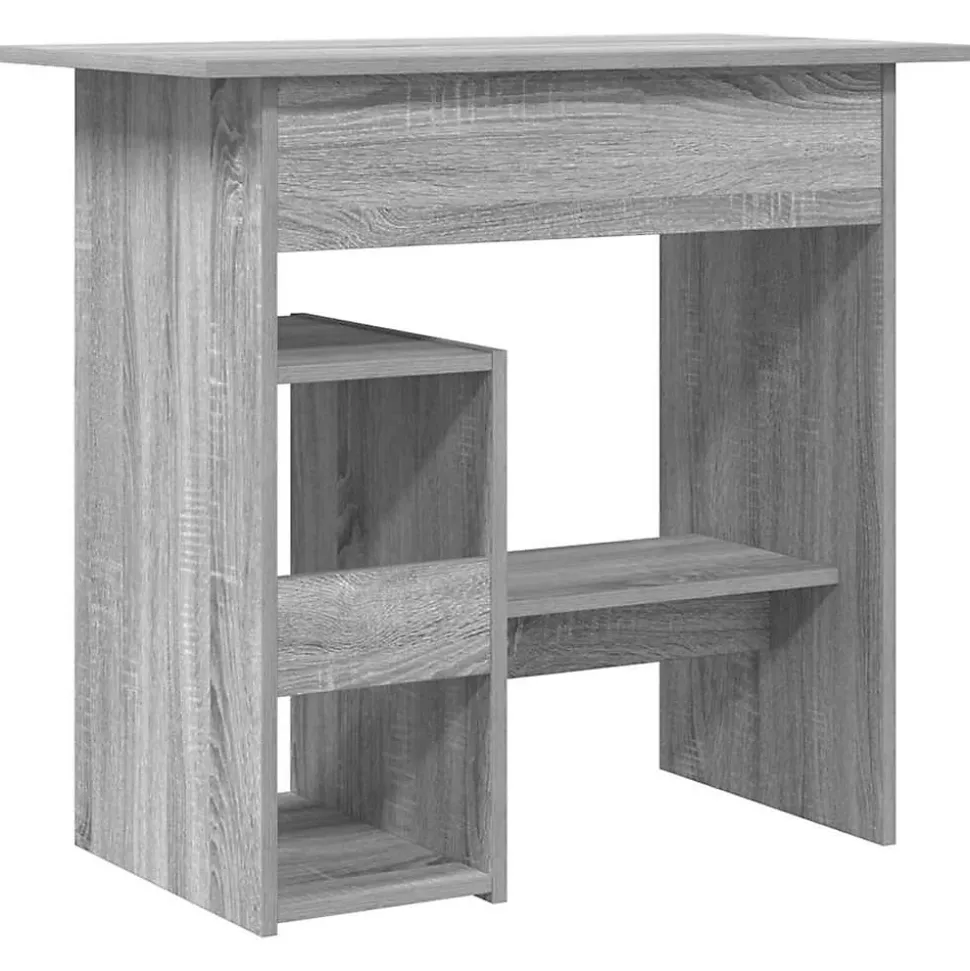 815478 vidaXL Bureau Sonoma gris 80x45x74 cm Bois d'ingénierie